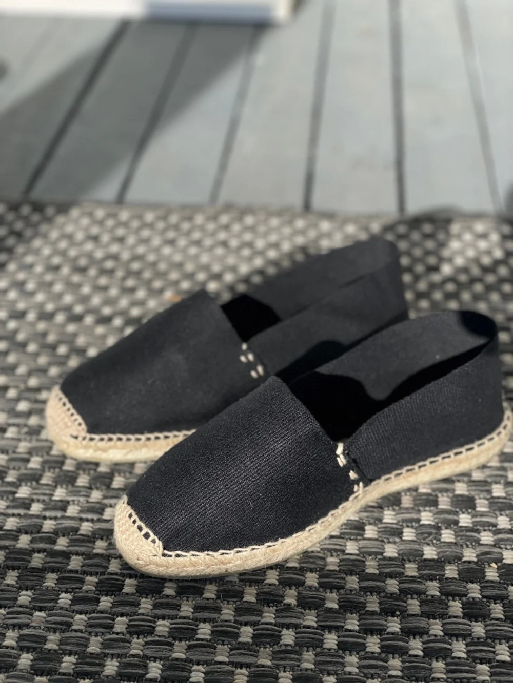 Black Espadrille Slip-On Women’s Shoe FROM SPAIN